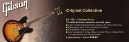 Long & McQuade Gibson ES-335 – Vintage Burst offer