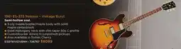 Long & McQuade GIBSON 1961 ES-335 REISSUE β VINTAGE BURST offer