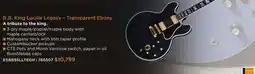 Long & McQuade GIBSON B.B. KING LUCILLE LEGACY – TRANSPARENT EBONY offer