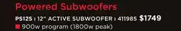 Long & McQuade YORKVILLE POWERED SUBWOOFERS 12 ACTIVE SUBWOOFER offer
