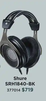 Long & McQuade SHURE SRH1840-BK HEADPHONES offer