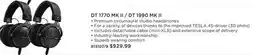 Long & McQuade BEYERDYNAMIC DT 1770 MK II/DT 1990 MK II offer