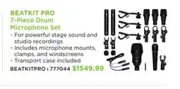 Long & McQuade BEATKIT PRO 7-PIECE DRUM MICROPHONE SET offer