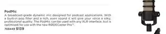 Long & McQuade RODE PODMIC offer