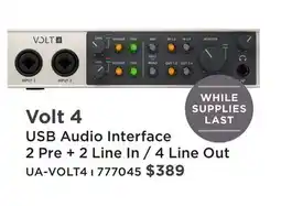 Long & McQuade VOLT 4 USB AUDIO INTERFACE offer