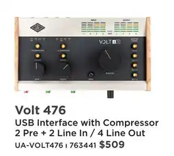 Long & McQuade VOLT 476 USB INTERFACE WITH COMPRESSOR offer