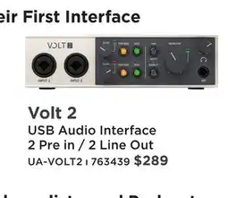 Long & McQuade VOLT 2 USB AUDIO INTERFACE 2 PRE IN / 2 LINE OUT offer
