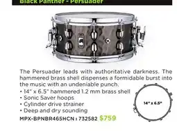 Long & McQuade MAPEX BLACK PANTHER - PERSUADER offer