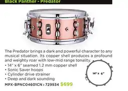 Long & McQuade MAPEX BLACK PANTHER - PREDATOR offer
