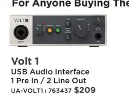 Long & McQuade Volt 1 USB Audio Interface offer