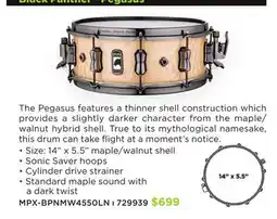 Long & McQuade MAPEX BLACK PANTHER - PEGASUS offer