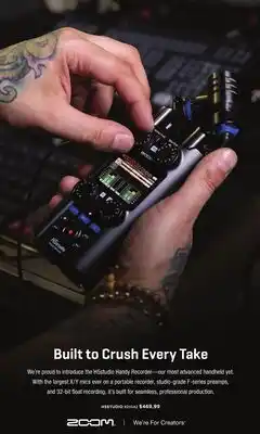 Long & McQuade ZOOM H5STUDIO HANDY RECORDER offer
