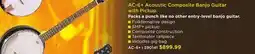Long & McQuade GOLD TONE AC-6 + ACOUSTIC COMPOSITE BANJO GUITAR WITH PICKUP offer