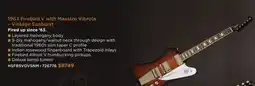 Long & McQuade 1963 FIREBIRD V WITH MAESTRO VIBROLA – VINTAGE SUNBURST offer