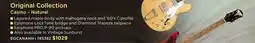 Long & McQuade ORIGINAL COLLECTION CASINO – NATURAL offer