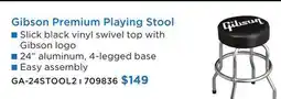 Long & McQuade GIBSON GA-24STOOL2 PREMIUM PLAYING STOOL offer