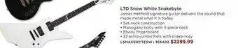 Long & McQuade ESP GUITARS LTD SNOW WHITE SNAKEBYTE offer