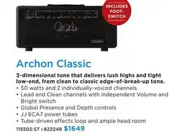 Long & McQuade ARCHON CLASSIC offer