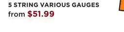 Long & McQuade 5 STRING VARIOUS GAUGES offer