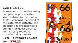 Long & McQuade 4 STRING VARIOUS GAUGES offer