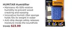Long & McQuade HUMITAR Humidifier offer