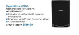 Long & McQuade SAMSON RECHARGEABLE PORTABLE PA WITH BLUETOOTH offer