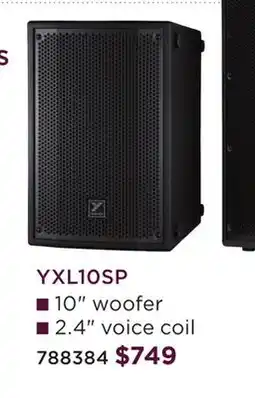 Long & McQuade YORKVILLE YXL10SP POWERED SUBWOOFER SERIES offer