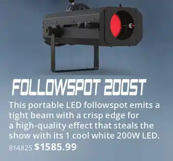 Long & McQuade FOLLOWSPOT 200ST offer
