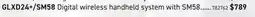 Long & McQuade SHURE GLXD24+/SM58 DIGITAL WIRELESS HANDHELD SYSTEM WITH SM58 offer