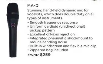 Long & McQuade MOJAVE MA-D offer