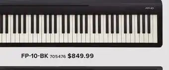 Long & McQuade ROLAND FP-10-BK FP-SERIES PORTABLE PIANOS offer