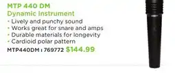 Long & McQuade LEWITT MTP 440 DM DYNAMIC INSTRUMENT offer