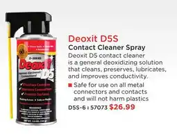 Long & McQuade DEOXIT D5S CONTACT CLEANER SPRAY offer