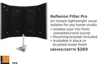 Long & McQuade SE REFLEXION FILTER PRO offer