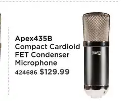 Long & McQuade APEX 435B COMPACT CARDIOID FET CONDENSE MICROPHONE offer