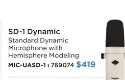 Long & McQuade UNIVERSAL AUDIO SD-1 DYNAMIC offer