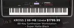 Long & McQuade 88-KEY SYNTHESIZER WORKSTATION – SUPER MATTE BLACK offer