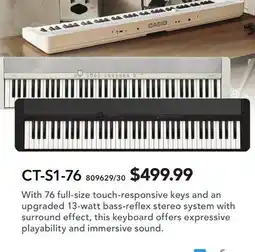 Long & McQuade CASIO CT-S1-76 offer
