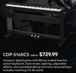 Long & McQuade CASIO COMPACT DIGITAL PIANO offer