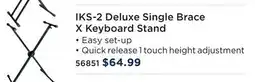 Long & McQuade IKS-2 DELUXE SINGLE BRACE X KEYBOARD STAND offer