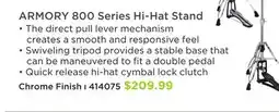 Long & McQuade MAPEX ARMORY 800 SERIES HI-HAT STAND offer
