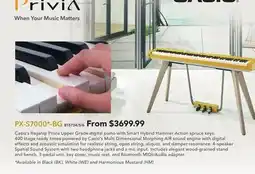 Long & McQuade PRIVIA CASIO'S FLAGSHIP PRIVIA UPPER GRADE DIGITAL PIANO offer