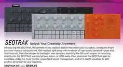 Long & McQuade YAMAHA SEQTRAK UNLOCK YOUR CREATIVITY ANYWHERE offer