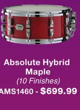 Long & McQuade YAMAHA ABSOLUTE HYBRID MAPLE offer