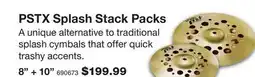 Long & McQuade PAISTE 8 + 10 PSTX SPLASH STACK PACKS offer