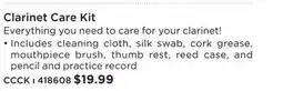 Long & McQuade CARLTON CLARINET CARE KIT offer
