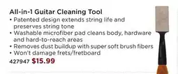 Long & McQuade ALL-IN-1 GUITAR CLEANING TOOL offer