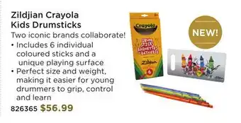 Long & McQuade ZILDJIAN CRAYOLA KIDS DRUMSTICKS offer