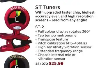 Long & McQuade SNARK ST-2 TUNERS offer