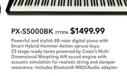 Long & McQuade PX-S5000BK offer
